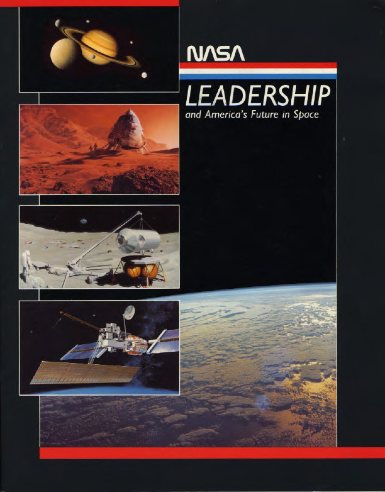 Front cover for NASA Leadership and America's Future in Space