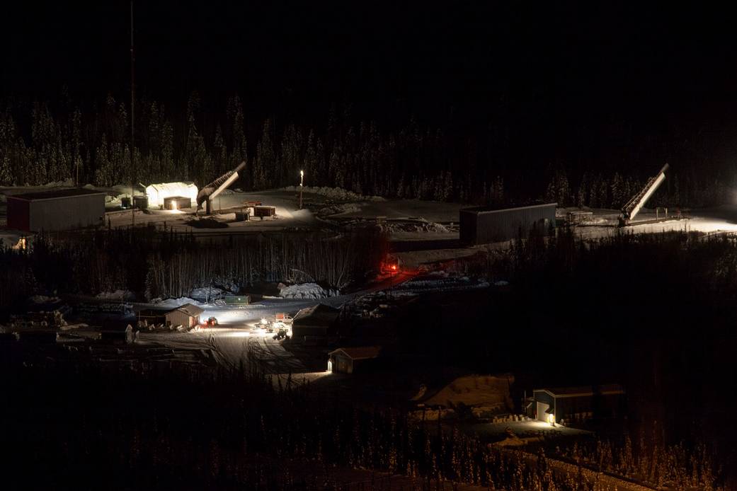 Rockets prep for launch from Poker Flat Research Range, Alaska.