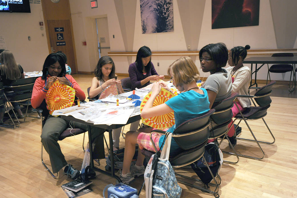 photo of SISTERS program activities at NASA Goddard in 2012