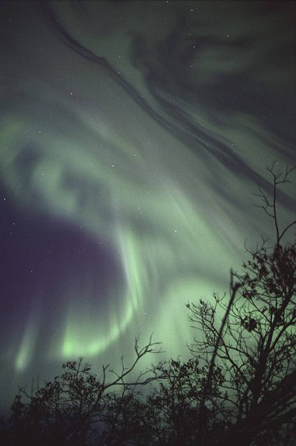 Aurora seen on Oct. 14, 2003, just west of Nome, Alaska.
