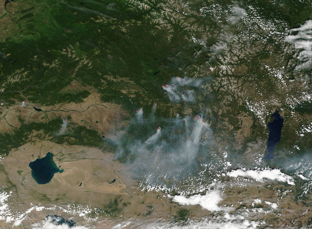 Wildfires in Russia's Tuva Republic