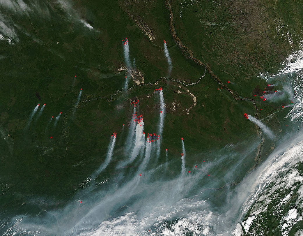 Wildfires in Sakha Republic of Russia