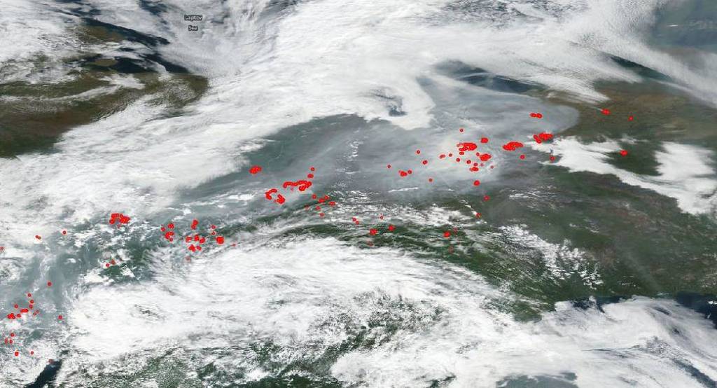 Huge Wildfires in Russia’s Siberian Province Continue