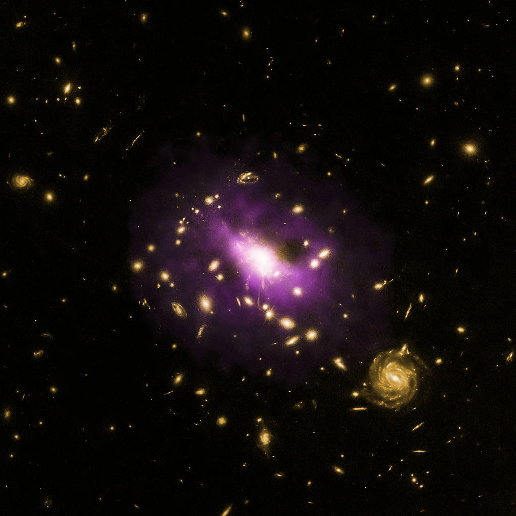 X-ray image of galaxy cluster RX J1532 