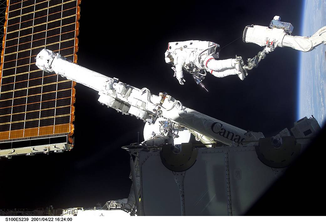 This week in 2001, Canadarm2, launched aboard STS-100, was installed on the International Space Station. 