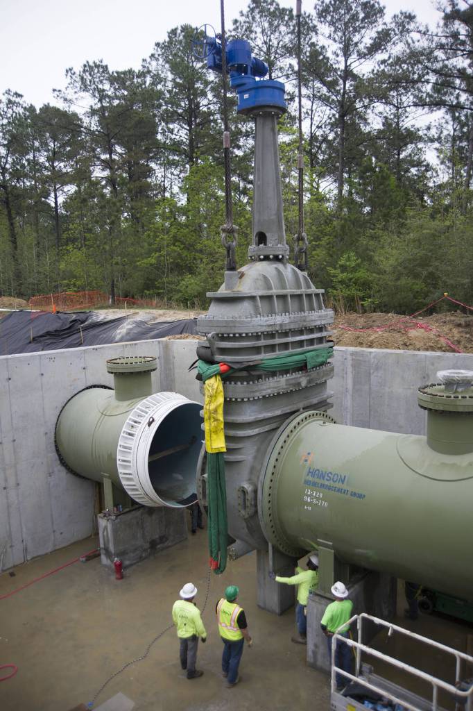 Milestone: Stennis installs 96-inch high-pressure industrial water valve