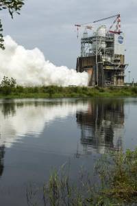 RS-25 test firing at SSC
