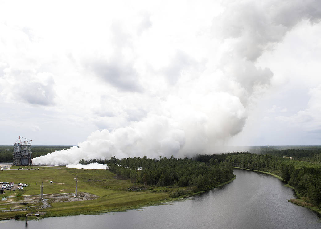 Fourth full-duration controller test Aug. 9 at Stennis Space of RS-25