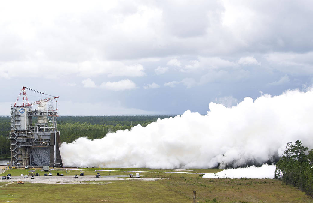 500-second test of an RS-25 engine