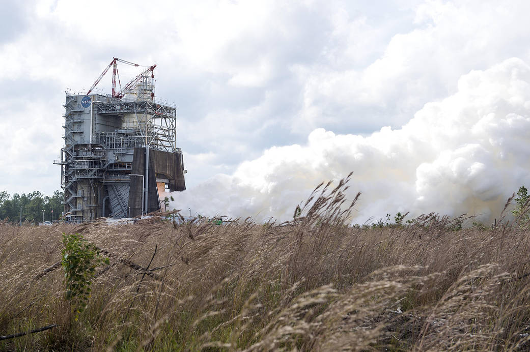 full-duration RS-25 engine test Oct. 31