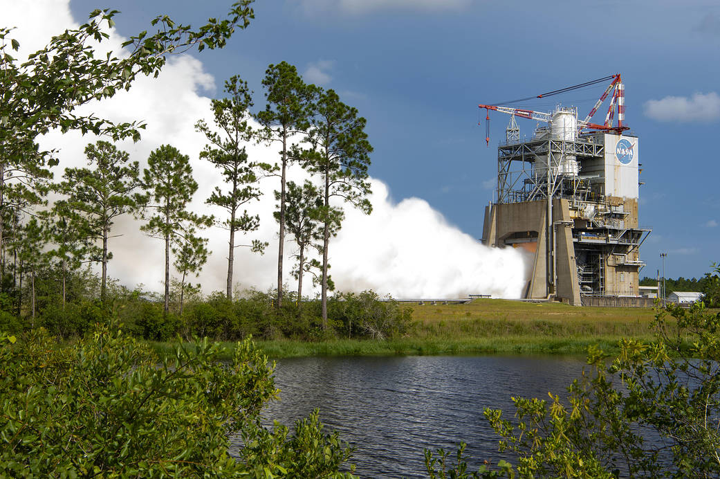  a fifth RS-25 single-engine hot fire July 14