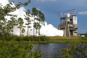 a fifth RS-25 single-engine hot fire July 14