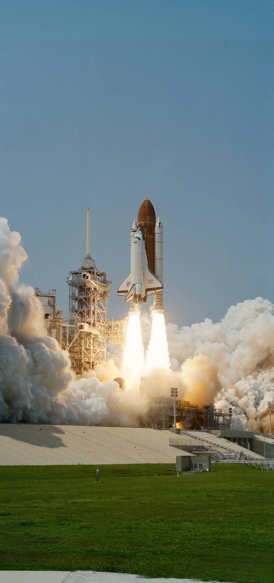 Launch of shuttle Atlantis