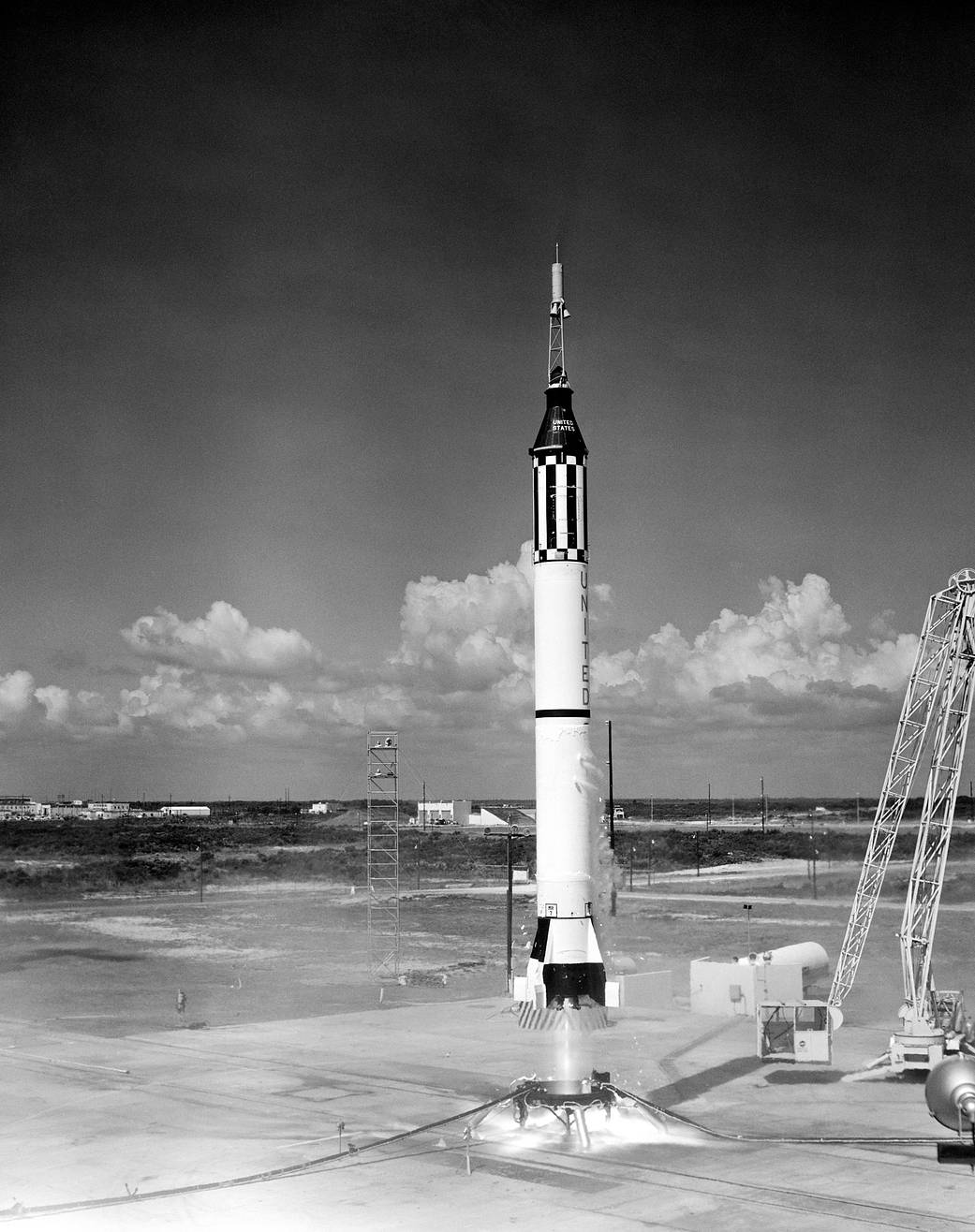 Liftoff of Mercury-Redstone 3 rocket