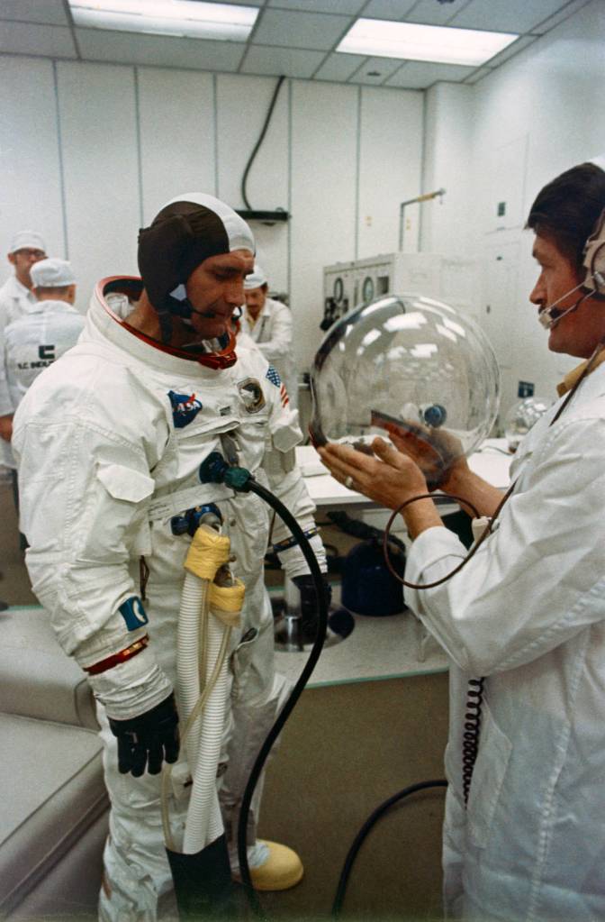 Astronaut Dick Gordon Suits Up for Apollo 12 Mission