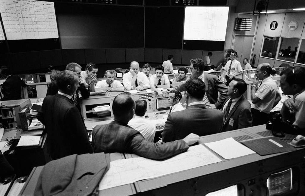 Mission Control Center During Apollo 13 Return Flight