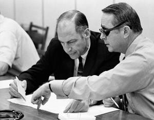 George Low and Dale Myers discuss Apollo 13 prelaunch activities.