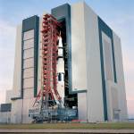 A ground level view at Launch Complex 39, Kennedy Space Center (KSC), showing the Apollo 14 (Spacecraft 110/Lunar Module 8/Satur