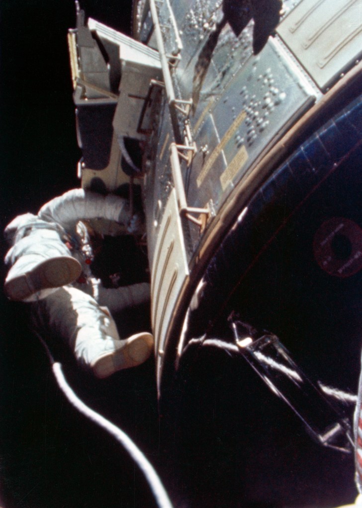 Astronaut Alfred M. Worden on Apollo 15 Spacewalk