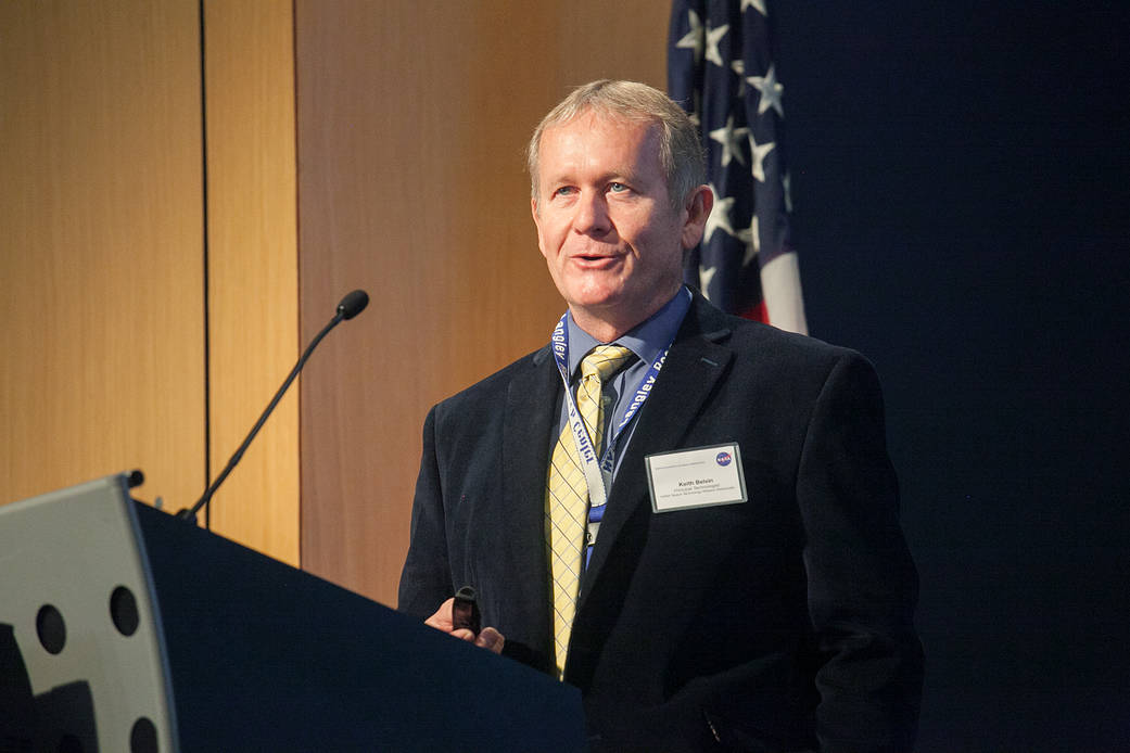 Person talking at a podium