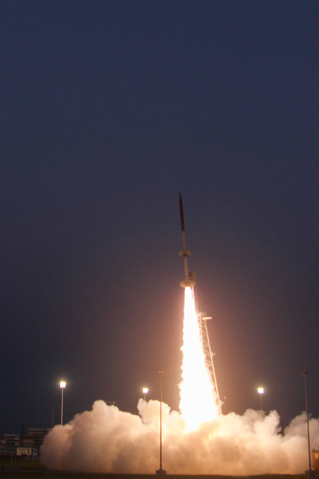 Payload rocket launches from Wallops Flight Facility