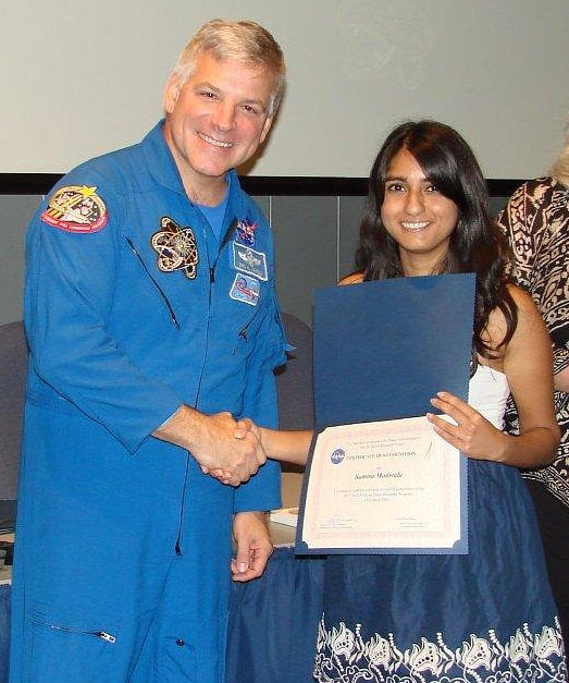 California Space Grant student Samira Motiwala
