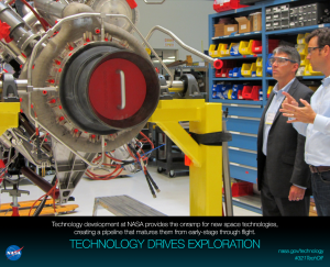 Technology development at NASA provides the onramp for new space technologies, creating a pipeline that matures them from early-