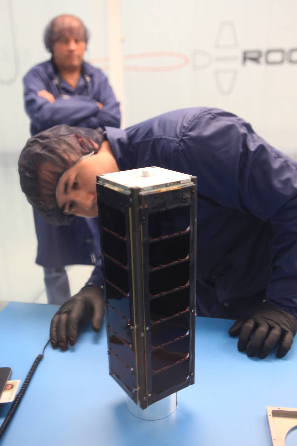 The Shields-1 CubeSat is prepared for launch.