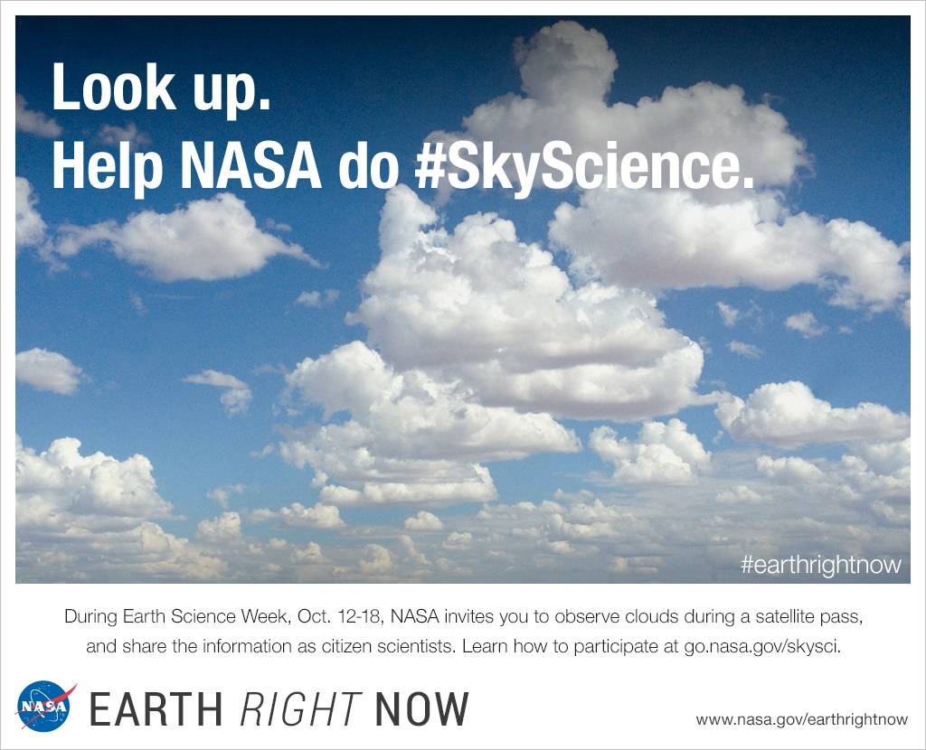 Look up. Help NASA do #SkyScience