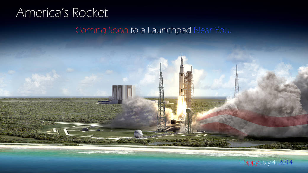 Artist concept of Space Launch System