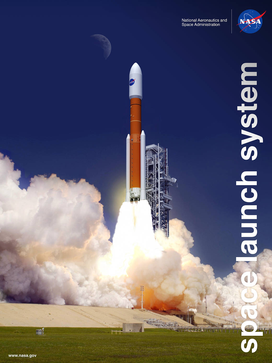 Artist concept of the Block II configuration of NASA’s Space Launch System