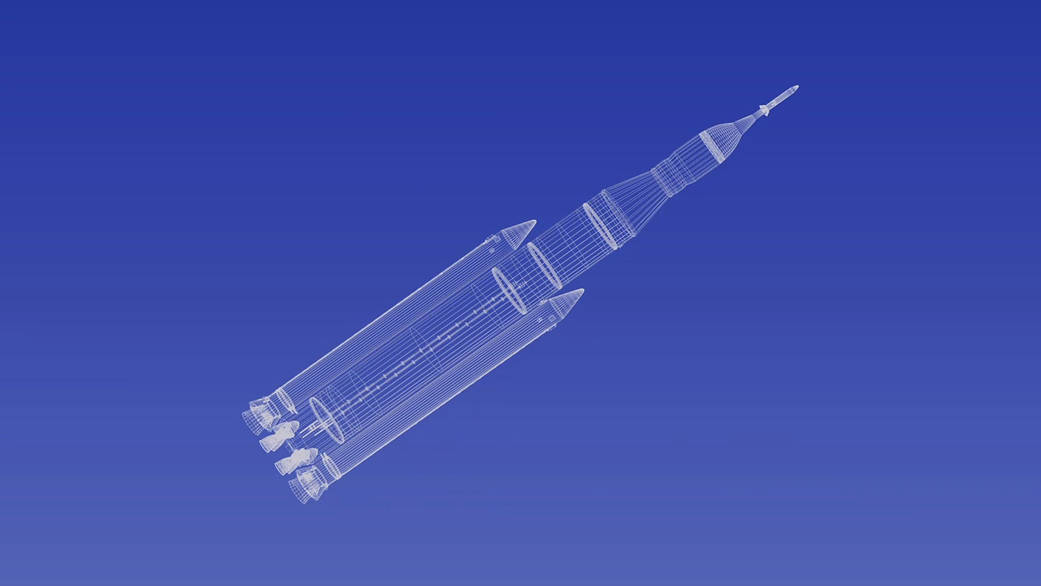 Artist concept of the Space Launch System (SLS) blueprint