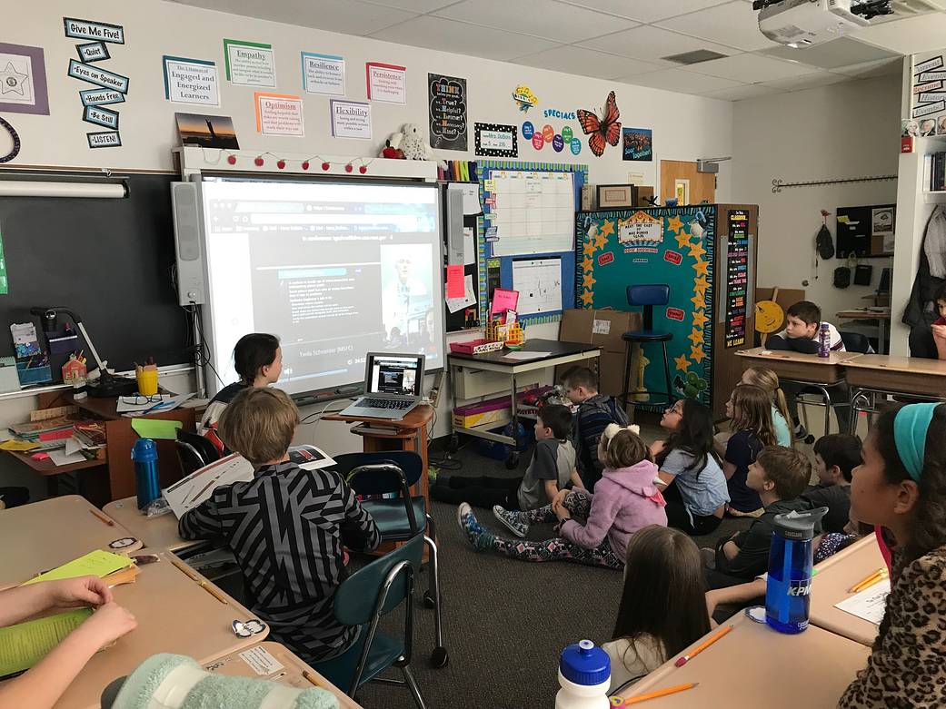 Web Chat with French Road Elementary School 