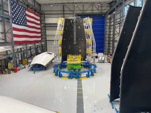 Engineers Assemble Universal Stage Adapter Test Article