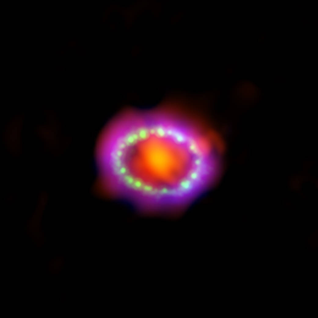 Supernova 1987A: A supernova in the Large Magellanic Cloud about 160,000 light years from Earth.