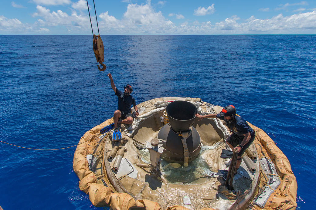 Fishing LDSD out of the water