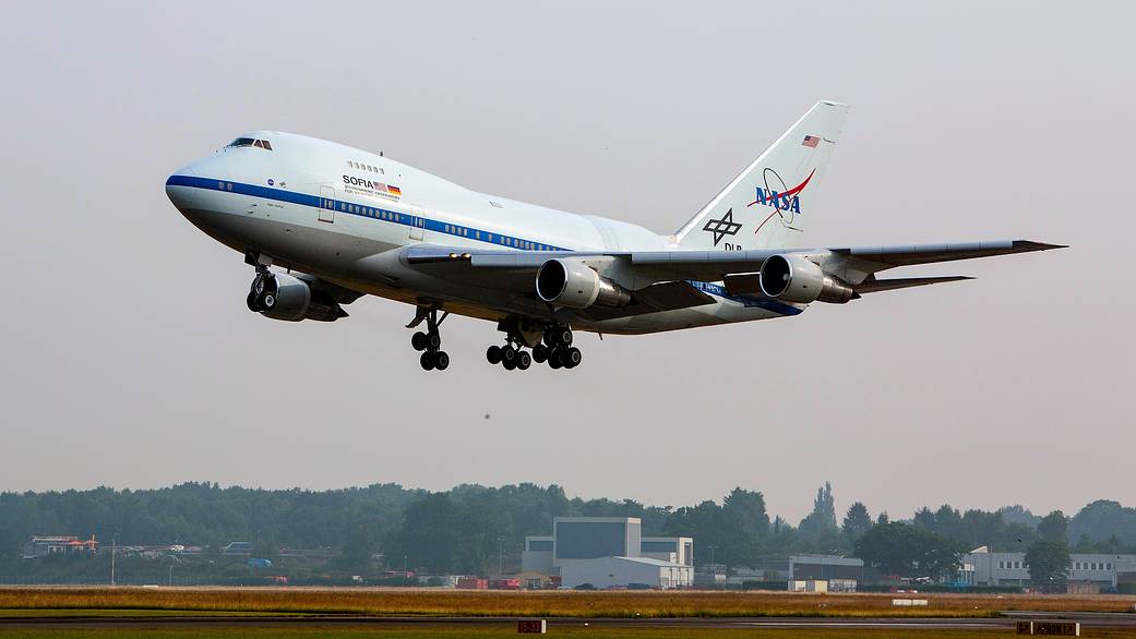 SOFIA lands in hamburg, Germany. Hamburg on June 28, 2014. 