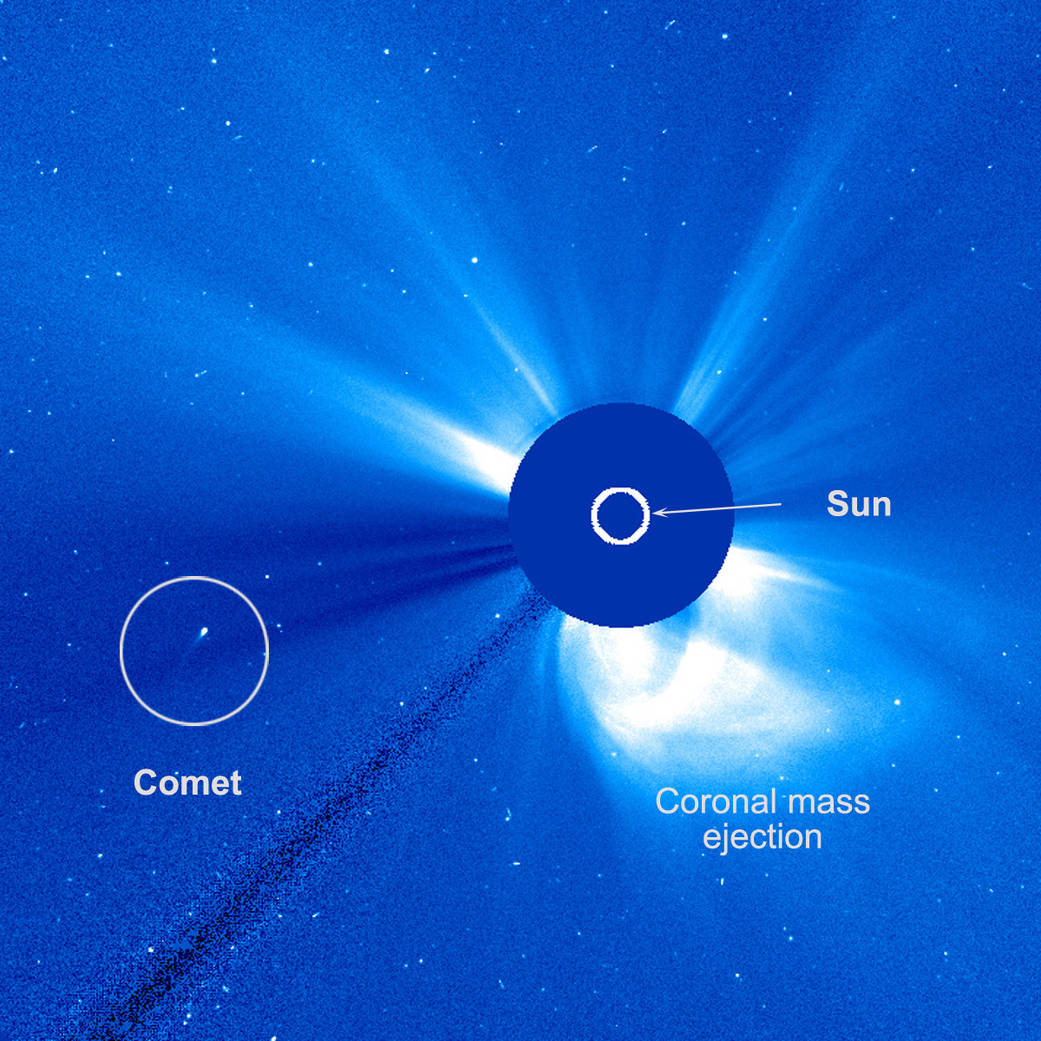 A new comet is discovered by SOHO, the comet finder.