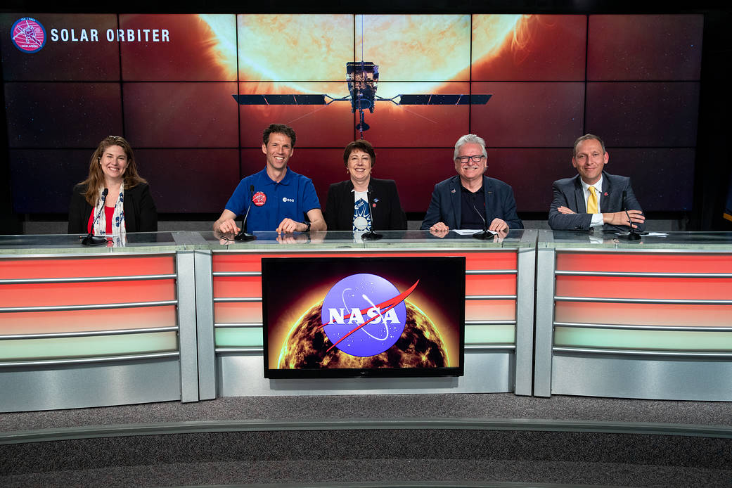 A Solar Orbiter Science press conference was held at Kennedy Space Center in Florida on Feb. 7, 2020.