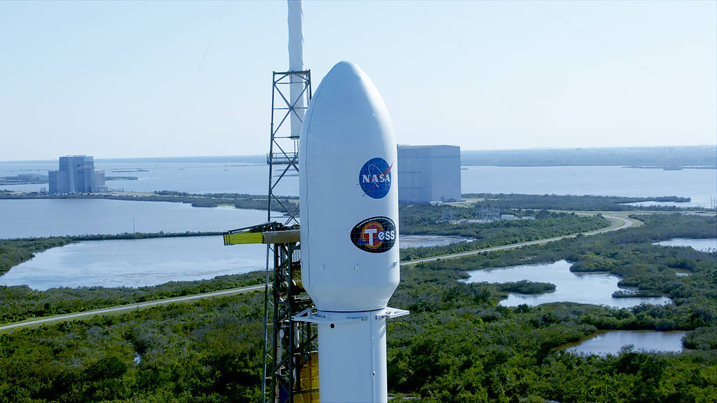 The countdown is underway for the liftoff of NASA's TESS atop a SpaceX Falcon 9 rocket.
