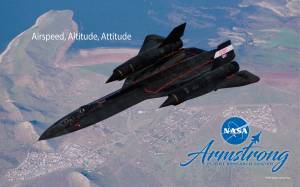 Photo of SR-71 #831 taken from a KC-135 tanker while flying over Lake Isabella.