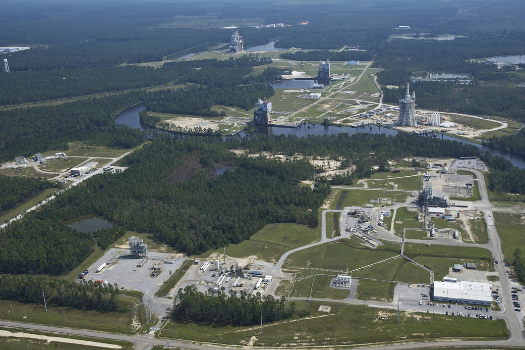 E Test Complex (foreground) and A Test Complex (background)