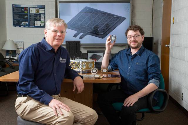 USU researchers Charles Swenson and Lucas Anderson