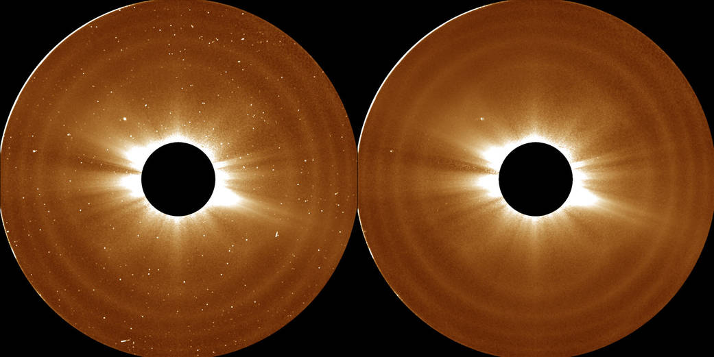 Scientists use these STEREO images to define the outer limits of the solar atmosphere, the corona.
