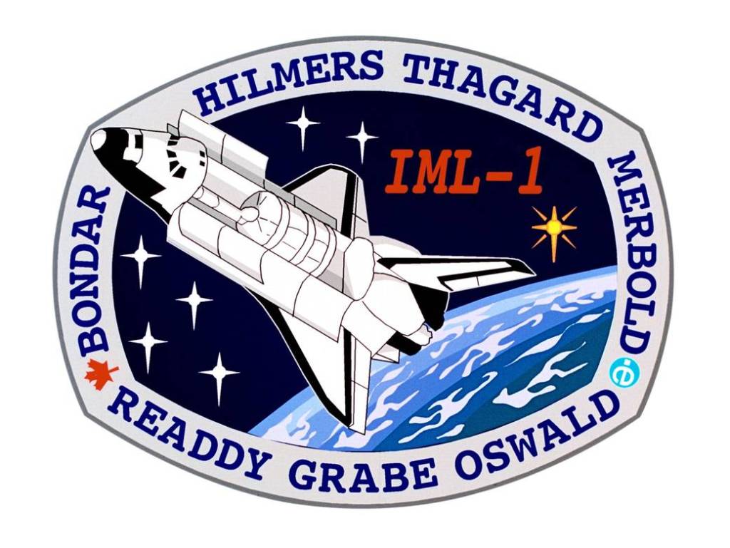 International Microgravity Lab-1 (IML-1) Insignia