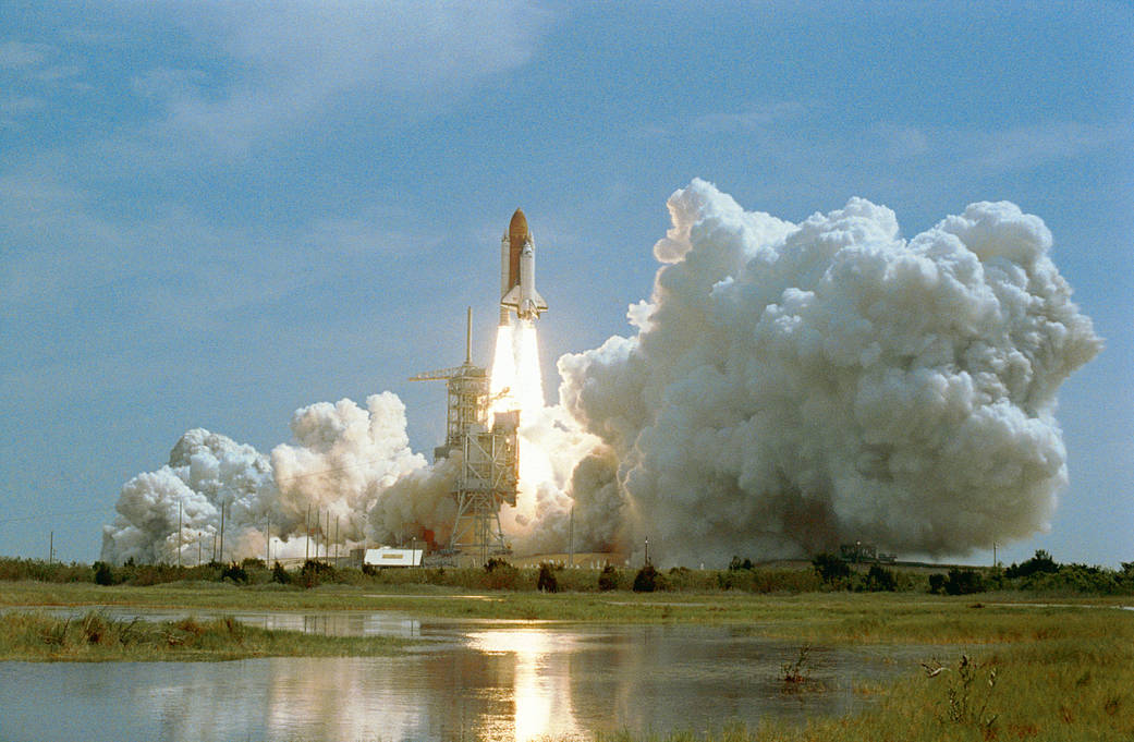This week in 1993, space shuttle Columbia, mission STS-55, launched from NASA’s Kennedy Space Center.