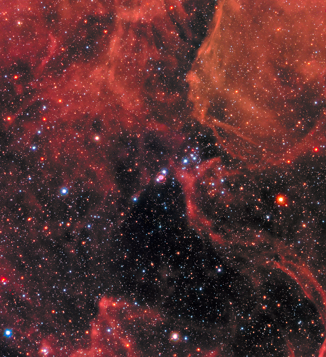 Wide-Field Optical Image of Supernova 1987A