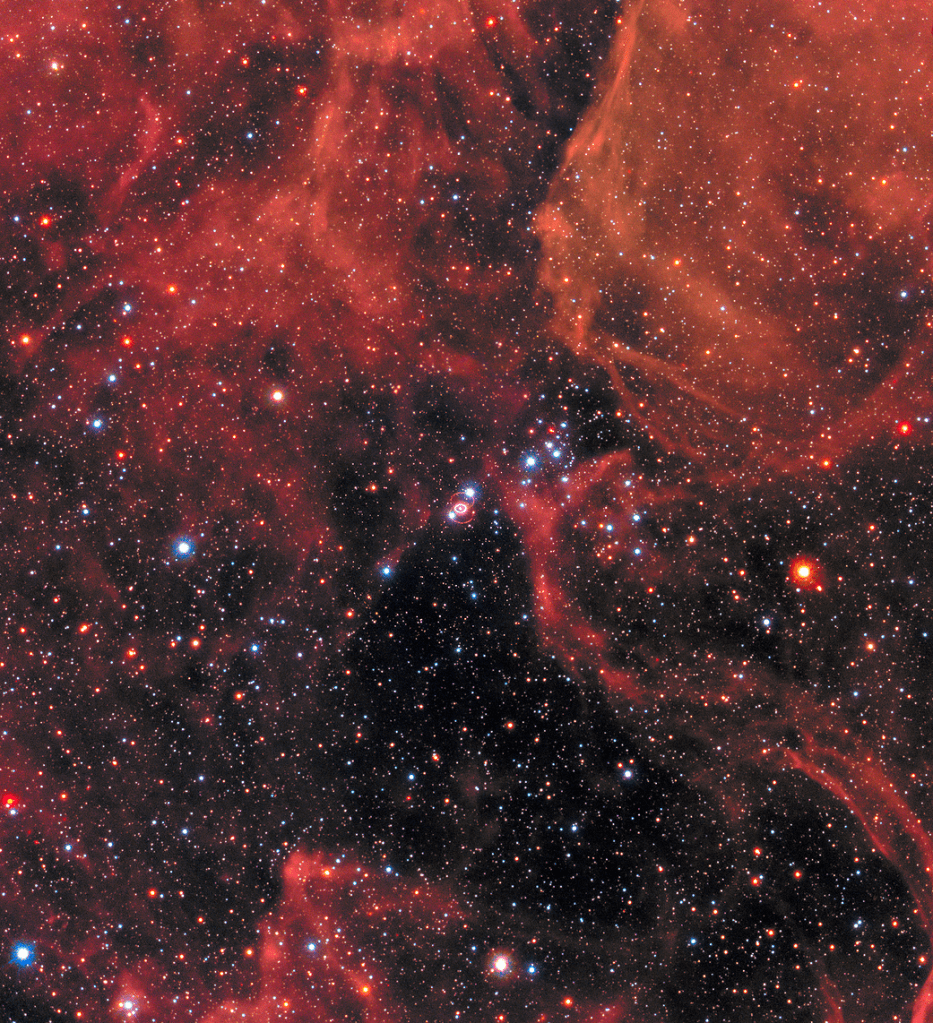 Wide-Field Optical Image of Supernova 1987A