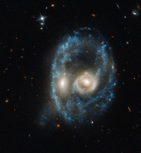 Hubble menacing face Halloween image