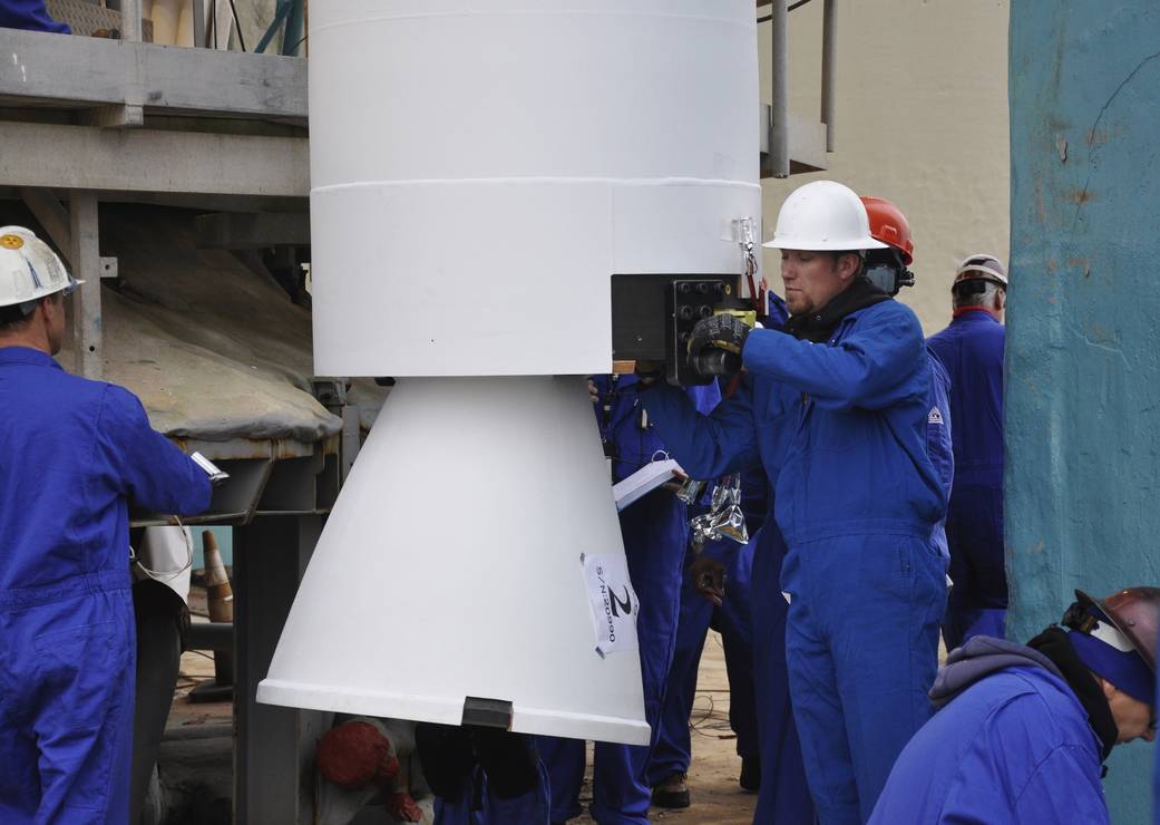 OCO-2's Delta II Rocket First Stage Assembly